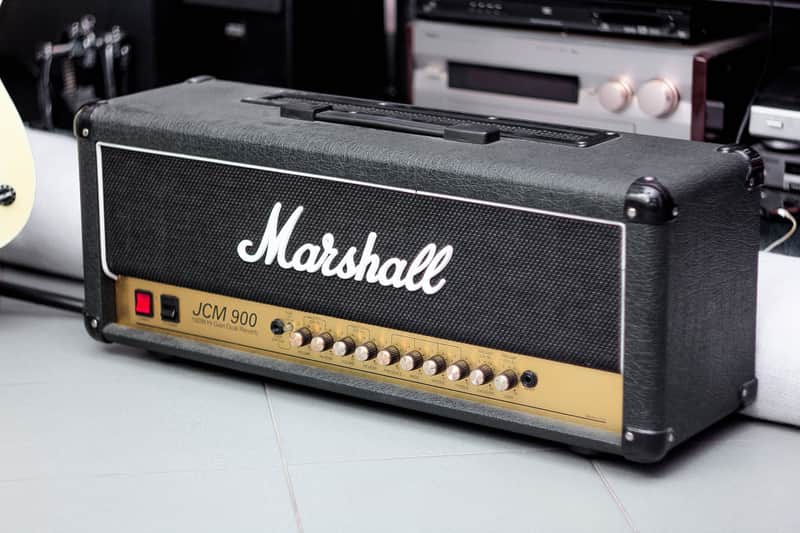 Marshall JCM 900 Model 4100 Hi Gain Dual Reverb 2-Channel 100-Watt Guitar Amp Head 1990s Black image 1