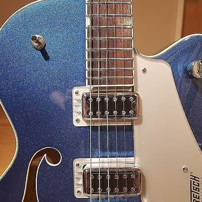 Gretsch G5420T Electromatic Hollow Body Single-Cut Electric Guitar w/ Bigbsy in Fairline Blue *IN STOCK* image 6