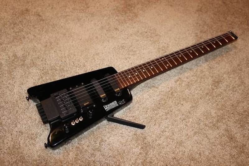 Hohner G3T Headless Guitar with Steinberger Tremelo in Black | Reverb