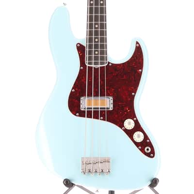 Fender Gold Foil Jazz Bass, Ebony Fingerboard, Sonic Blue, Stage Ready (I12) (85923) image 1