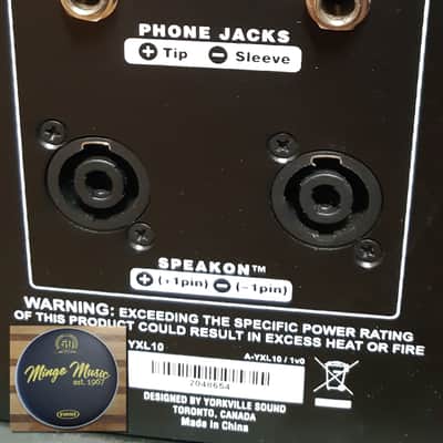 Yorkville YXL10 unpowered loudspeakers (PAIR) 10" w/HF horn image 5