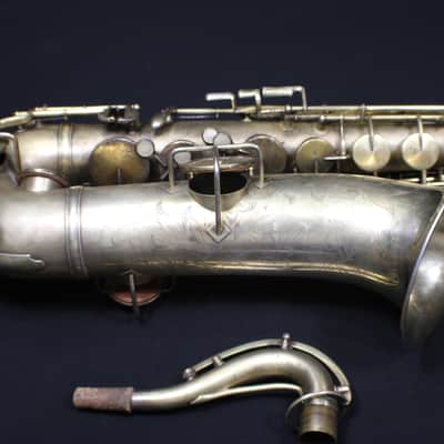 A Vintage 1927 King by H.N. White Tenor Saxophone Really Nice Horn with No Case #10 S image 2
