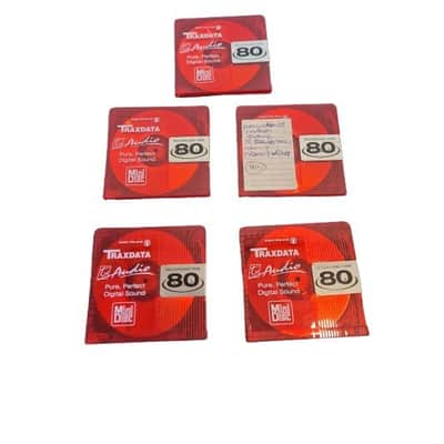 T Audio Traxdata Md 80 - Red X 5 – Minidisc - Excellent image 1
