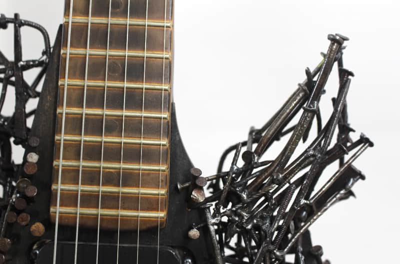 Guitar Made of Nails - Tetanuscaster - One of a Kind Art Guitar image 1