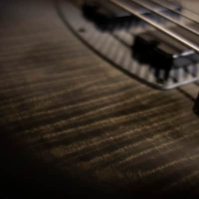 KLOS Apollo IV Custom Bass - Mahogany body / Figured Maple top - Black Transparent Finish - Carbon Fiber neck - 9.0 pounds image 10
