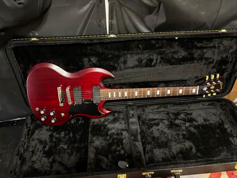 Gibson SG Special EMG Upgrade Satin Cherry Electric Guitar w Case image 1