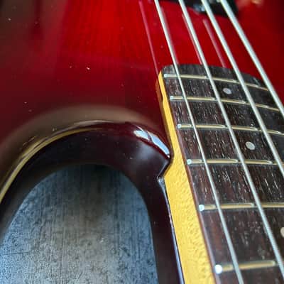 Tokai Custom Edition Jazz Bass Made in Japan 1991 - Transparent Red image 15
