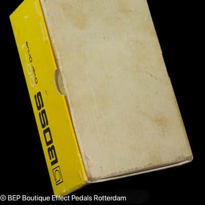 Boss OD-1 Overdrive 1980 Japan s/n 9600 Silver Screw, Long Dash with JRC4558D op amp image 14