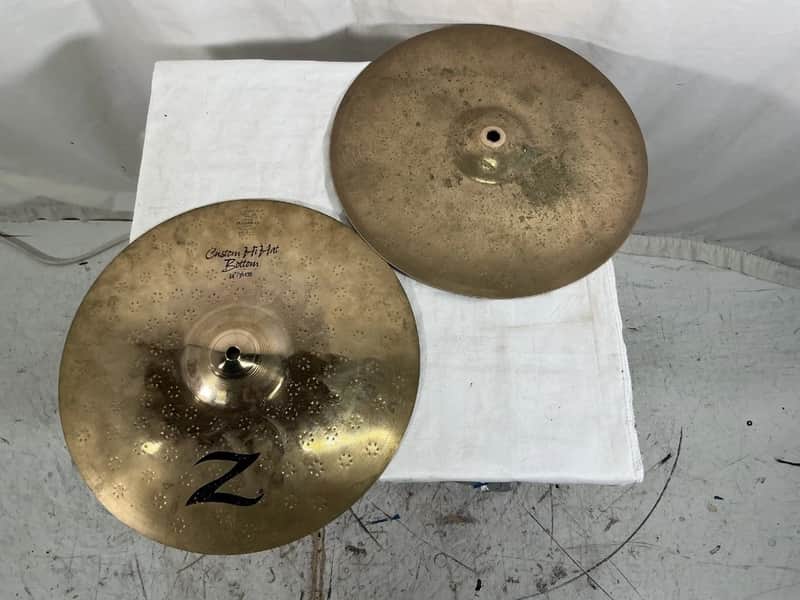 Zildjian 14" Z Custom Hi-Hat Cymbals - Brilliant image 1