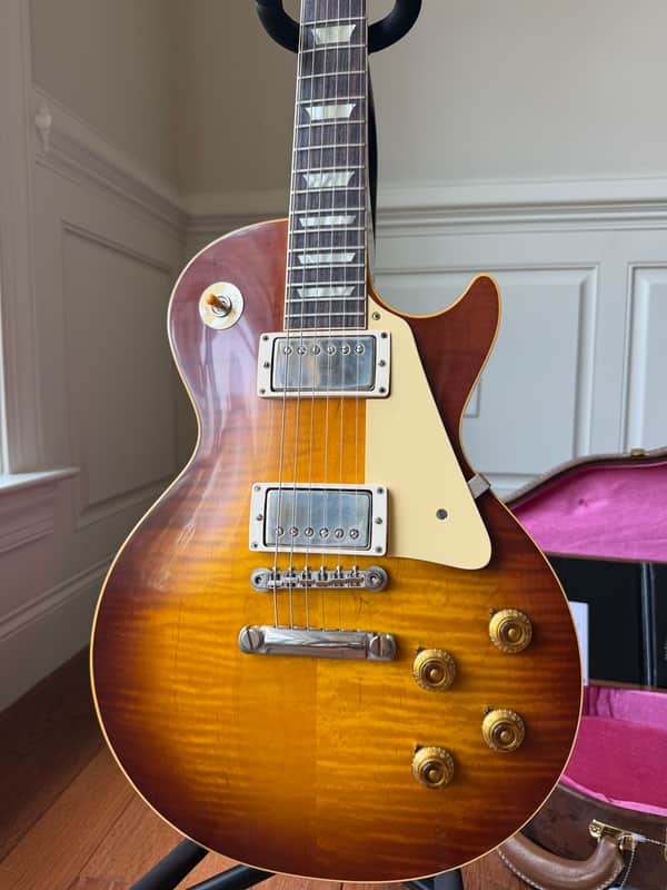 2026 Gibson Custom Shop Les Paul Standard ‘59 Reissue R9 VOS - Iced Tea Burst image 1