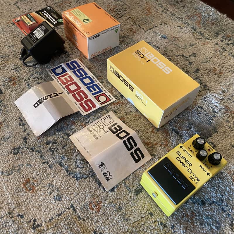 Boss SD-1 Super OverDrive “Silver Screw” MADE IN JAPAN Black Label 1981 image 1