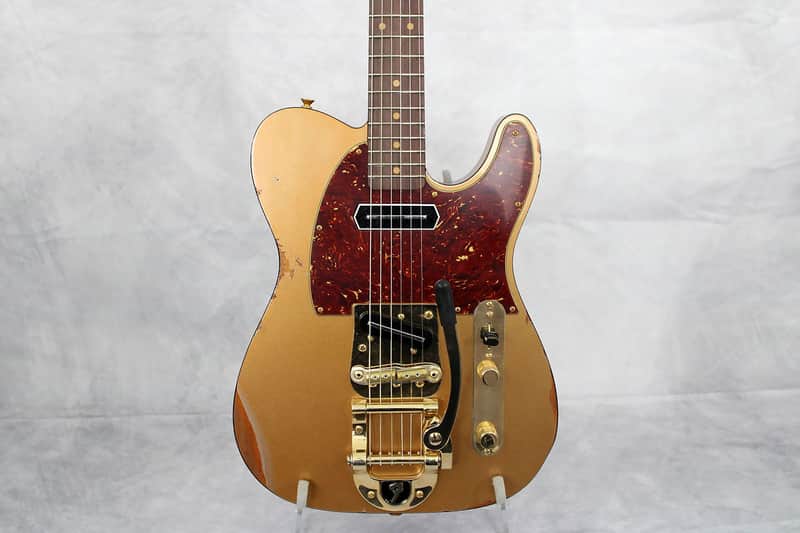 Fender Custom Shop Limited Edition Bow Tie Telecaster 2026 Aged Firemist Gold