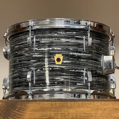 1967 Ludwig 12" Oyster Black Pearl 8x12" Rack Tom image 2