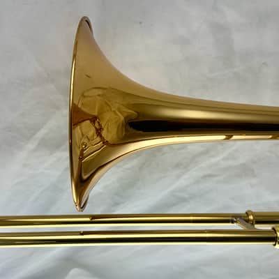 Yamaha YSL-448G Intermediate Bb/F Trombone 2010s - Lacquered Brass image 11