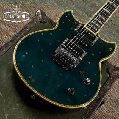 1999 Yamaha SG-T2 Masayoshi Takanaka Signature Model, transparent blue, with case image 8