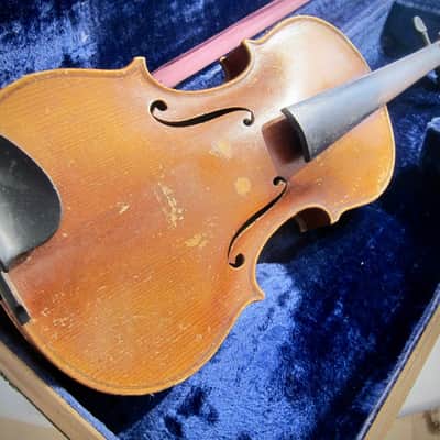 German Wolfgang Romer 4/4 Violin Joseph Guarnerius Markneukirchen Germany Circa-1930s-1940s-Light Brown Varnish image 11