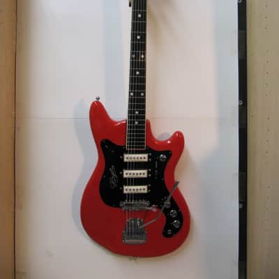 Arnold Hoyer Fold-axe Travel guitar 1960's - Red image 1