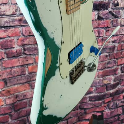 Gaylord Guitars Custom Shop Hummer 2026 - Snow White over Green Machine Metallic image 15