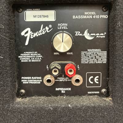 Fender Bassman 410 Pro SL Slant Cabinet Black w/ Casters image 7