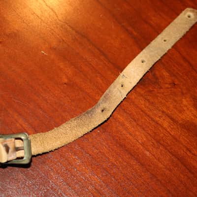 vintage Leather Guitar Strap 50'/60's - Brown image 4