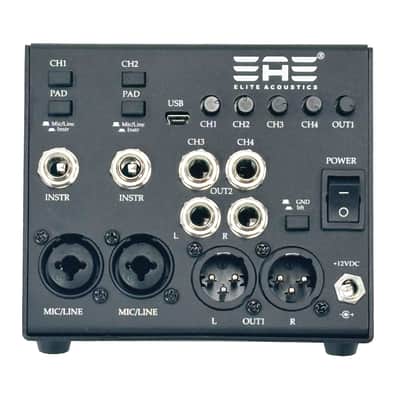 Elite Acoustics EAE StompMix X4-2 PRO OPEN BOX - Digital Pedalboard Mixer - Digital Mixer Pedal with LFP Battery image 3