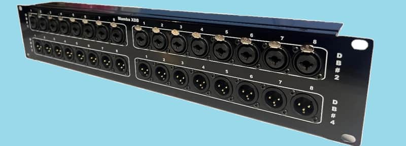 Mamba 32XDB - 16 Combo & 16 Male [16 in x 16 out] to 4 DB25 2RU