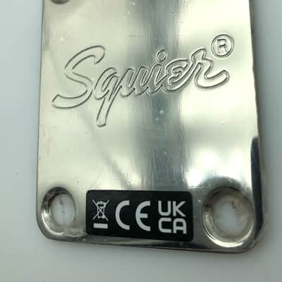 Fender Squier Neck Plate w/Hardware - Nickel image 2