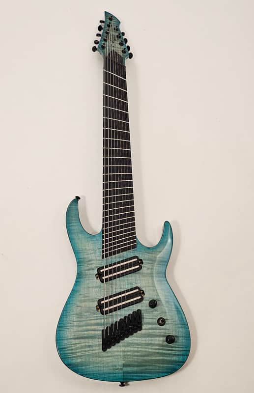 Agile Pendulum Pro 92730 EB CP Oceanburst Flame Multi Scale 9 String Electric Guitar image 1