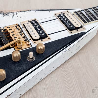 2025 Jackson USA Custom Shop Special Edition Randy Rhoads RR-2H FR Snow White Heavy Relic, Mint w/ Case, Tags image 6