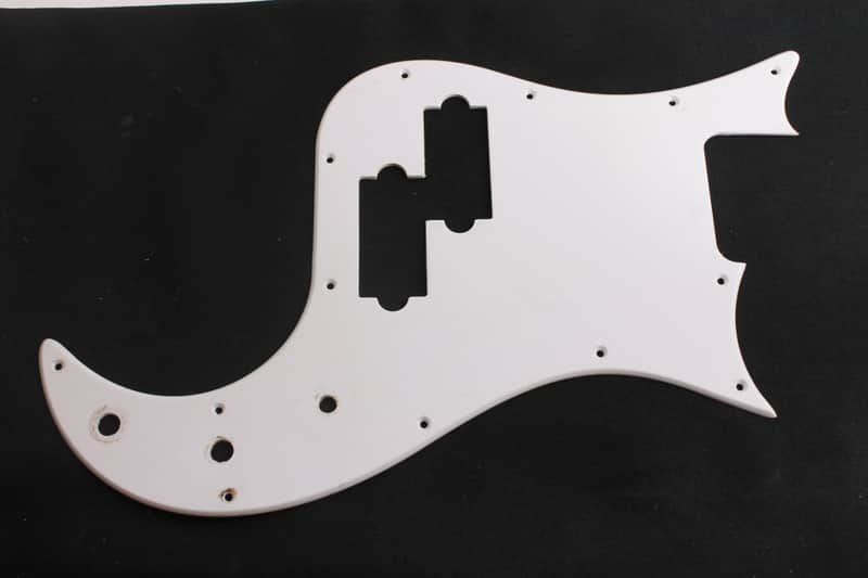 USED Squier Precision Bass P Bass Pickguard White image 1