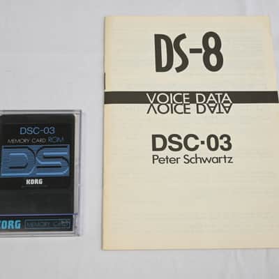 Korg DSC-03 Ultra Rare Card for the DS-8 & 707 *Peter Schwartz*
