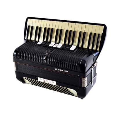 Vintage Top German Made LMM Accordion Hohner Verdi III M - 120 bass, 12 switches + Original Hard Case & Straps image 4