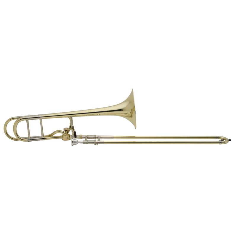 Bach 42A Stradivarius Tenor Trombone with Hagmann Valve and Yellow Brass Bell image 1