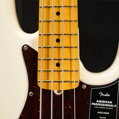 Fender American Professional II Jazz Bass - Olympic White with Hardshell Case image 8