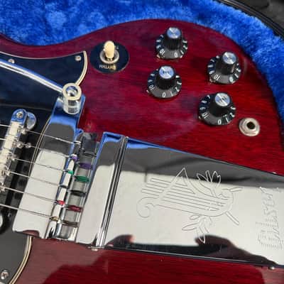 Vintage 1968 Gibson SG Standard "Large Guard" with Maestro Vibrola - Cherry w/OHSC image 7