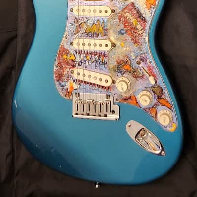 Fender American Standard Stratocaster with Matching Headstock 1995 - Surf Green - Painted Pickguard image 1