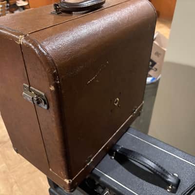 Ampro Deluxe Speaker Cab Cabinet Vintage 1940’s - Brown image 5