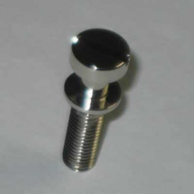 one pair of rarely handled, near A+ genuine Gibson Nickel STUDS, also called Mounting Pieces (NO anchors) for PTTP-015 Nickel Stop Bar Tail piece (Stop Bar Tailpiece NOT included) nickel finish (ninc alloy metal) image 12