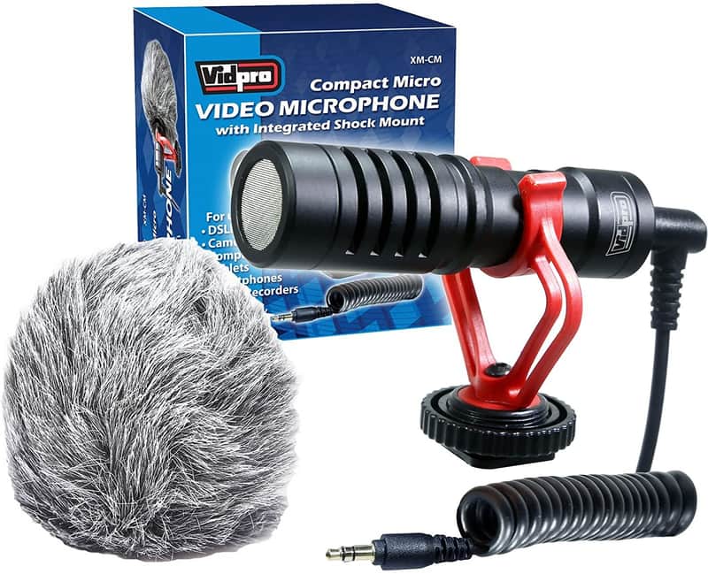 Vidpro XM-cm Compact Micro Video Microphone with Integrated Shock Mount image 1