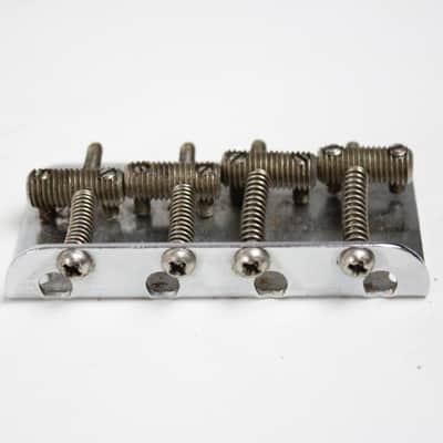 1965-1966 Vintage Fender Jazz Bass Chrome BRIDGE w/Original Screws 1960's 1962 1963 1964 1967 1968 Precision Telecaster Guitar image 4