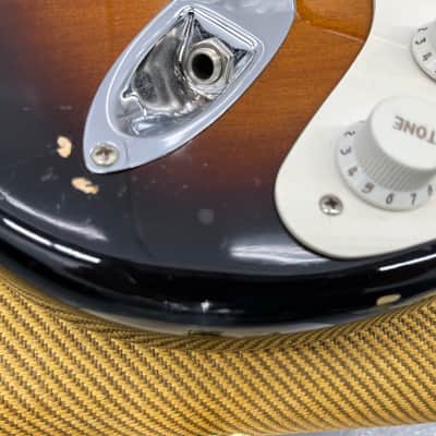 RARE! Fender American Vintage AVRI '54 Stratocaster Limited edition of 1954 COA 2014 Burst USA Case Candy Papers_234 image 5