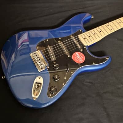 Squier Affinity Series Stratocaster Electric Guitar, Maple, Lake Placid Blue (DAMAGED) image 5