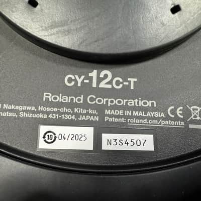 Roland CY-12C-T Dual Trigger Thin Crash V-Cymbal w/Cable - N3S4507 image 6