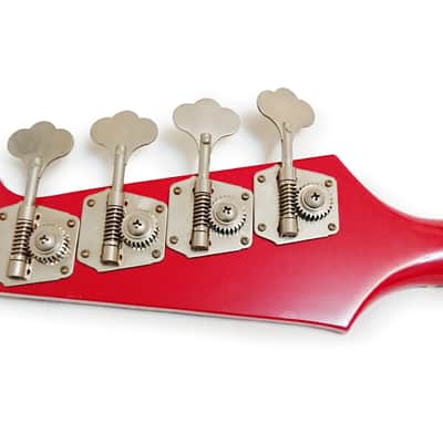 BURNY TB-70 Thunderbird Active Bass Japan circa 1987 in Fire Red with FGI Pickups image 10