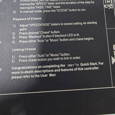 Chauvet Obey 70 Universal DMX Light Controller 2010s - Black image 8