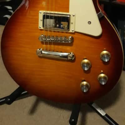 Epiphone Les Paul Standard '60s Ice Tea Burst 2021 re-issue with hard case image 8