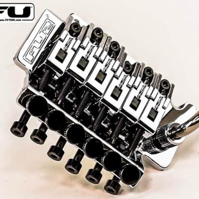 FU-Tone Titanium Saddle Insert For Locking Tremolo Black Anodized - 6 String Set - Made In USA! image 2