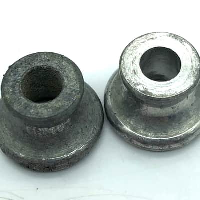 Gibson Vintage Strap Buttons 1980’s? Worn Aluminum image 3