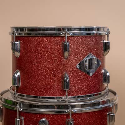 Vintage MIJ Red Sparkle Drum Set image 11