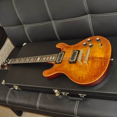 Luman Double Cutaway Vintage Amber image 7